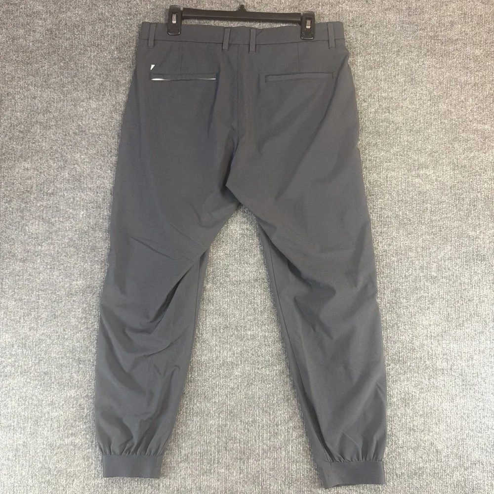 PRIMO Jogger Pants Men 33 Short Gray Stretch Slim Dress Golf Performance Preppy